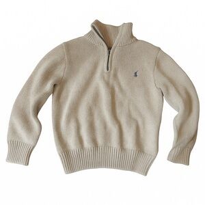 Polo Ralph Lauren Boys 4T Quarter-Zip Cotton Sweater